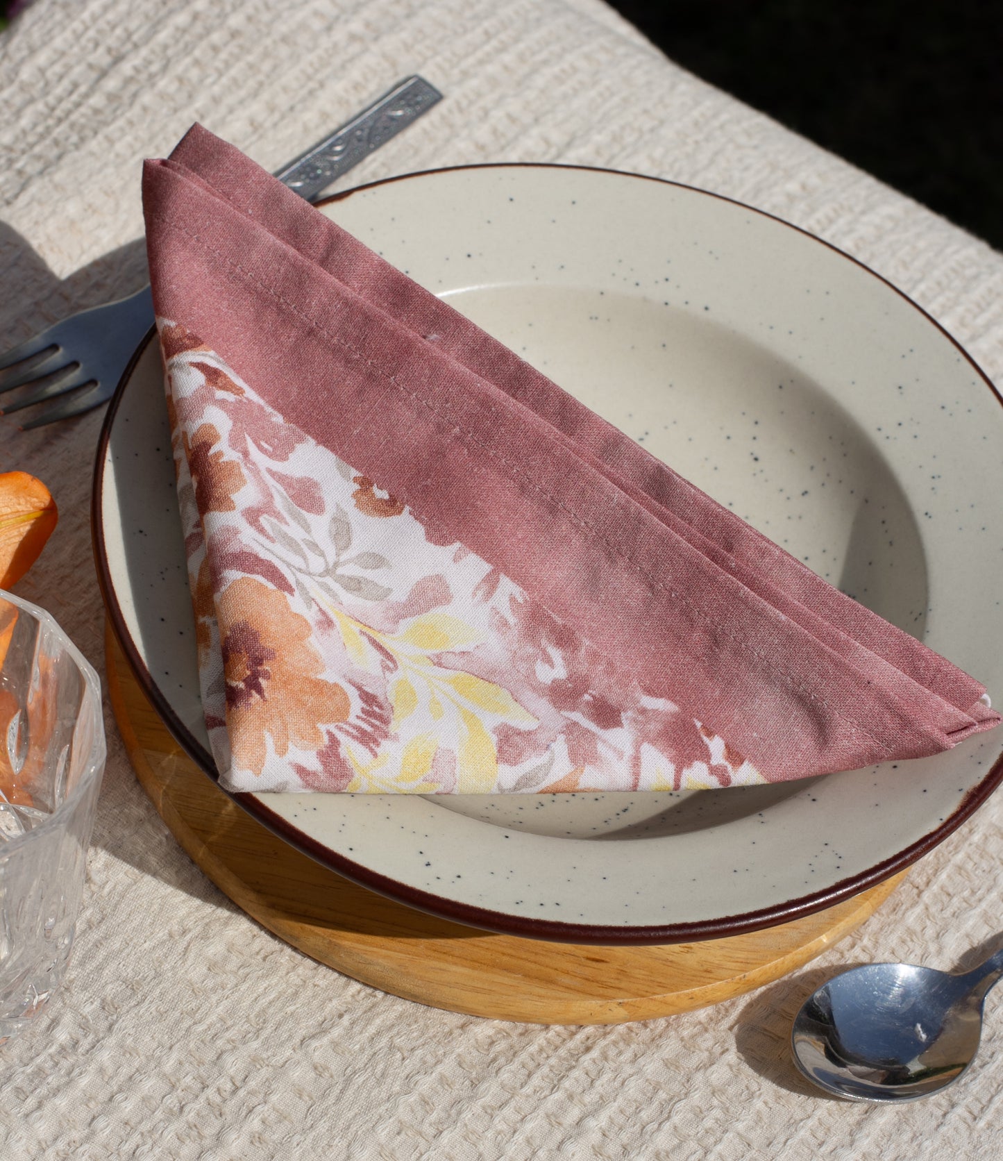 Set Of 2 - Blooming Dream Cotton Napkin