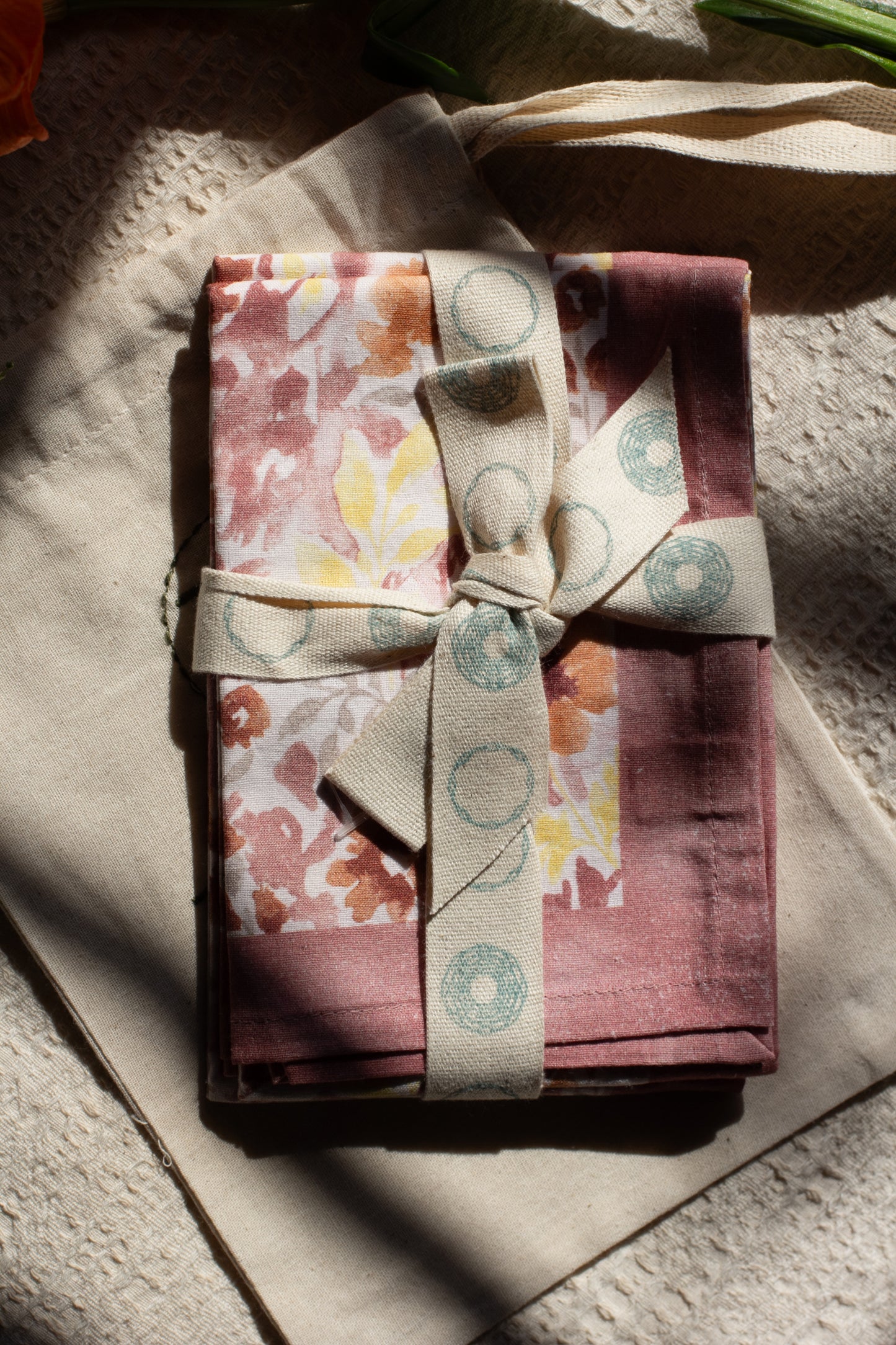Set Of 2 - Blooming Dream Cotton Napkin