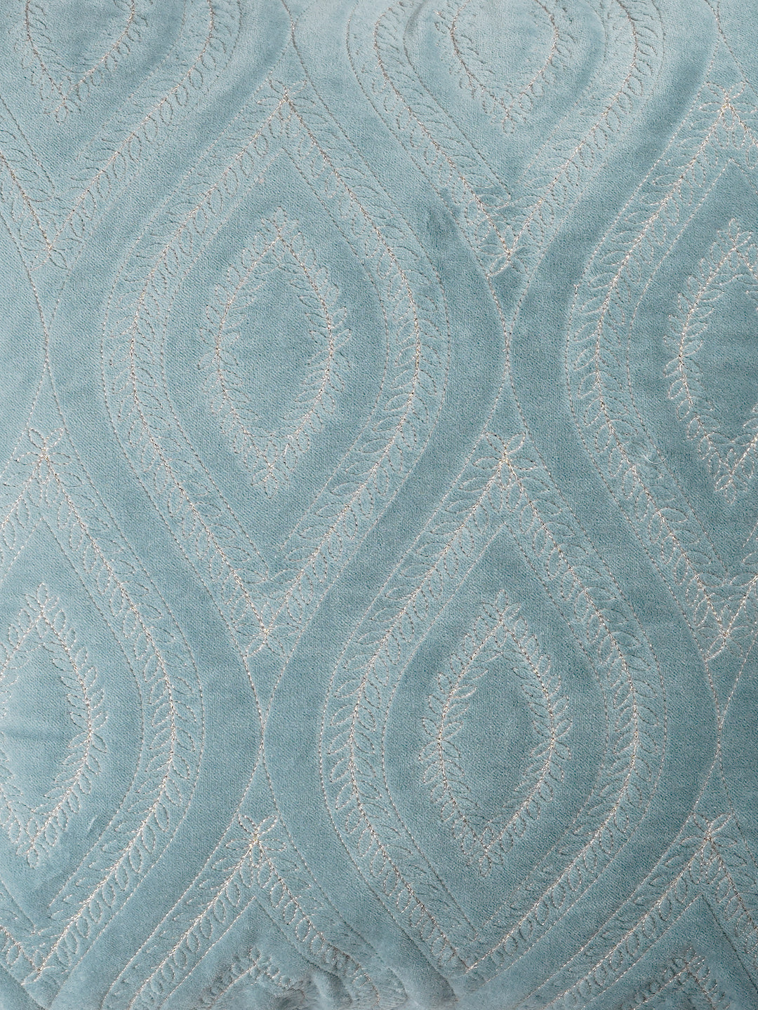 Ogee Teal Cushion Cover