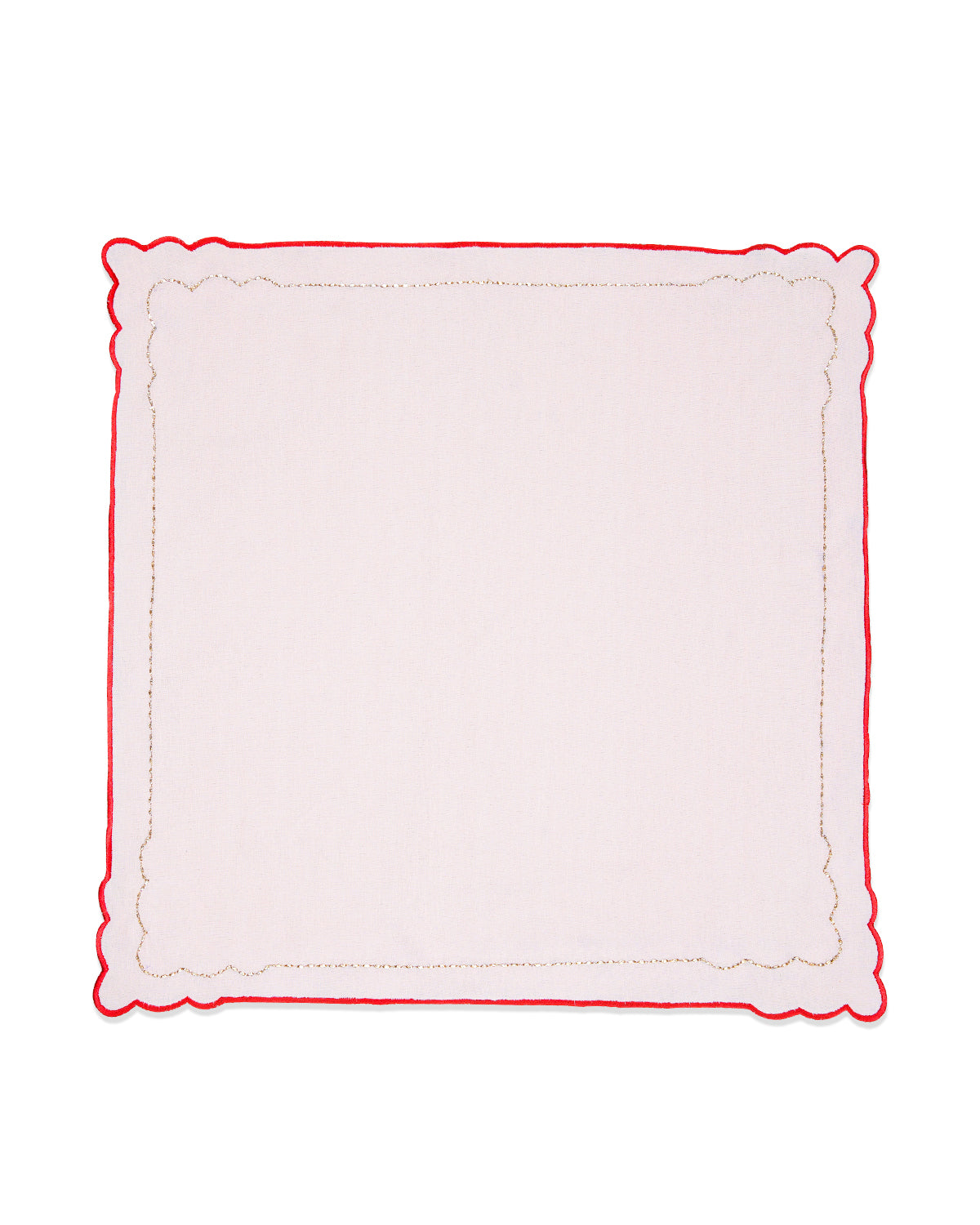 Mimo Pink Embroidered Edge Napkin - 14"x14"