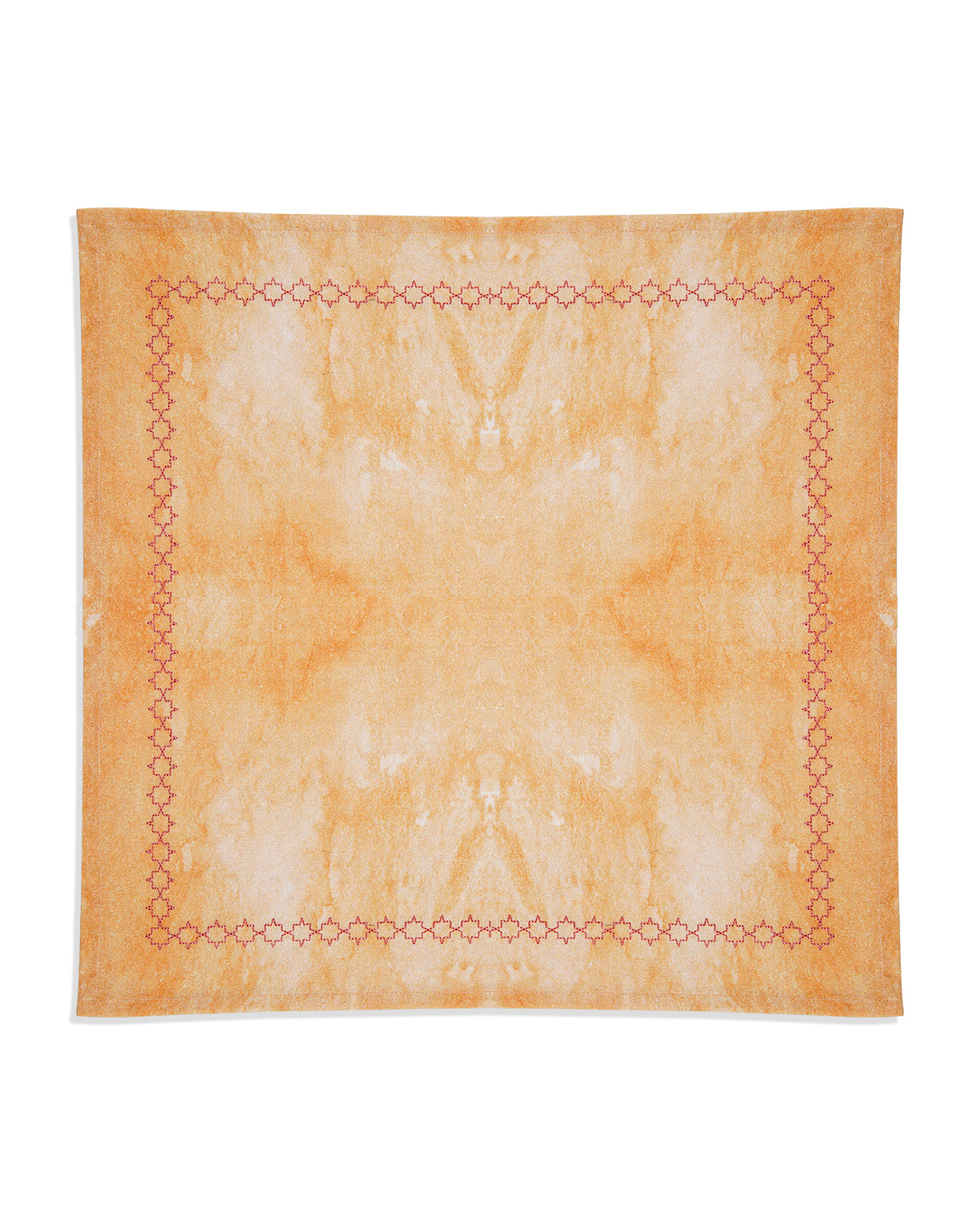 Miyana Yellow Embroidered Napkin - 16"X16"