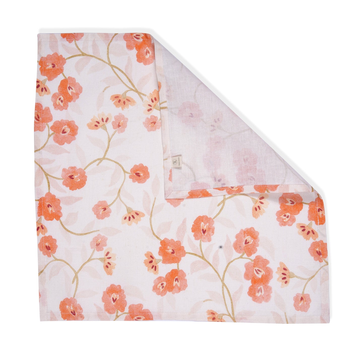 Set Of 2 - Mimo Flower Cotton Napkin