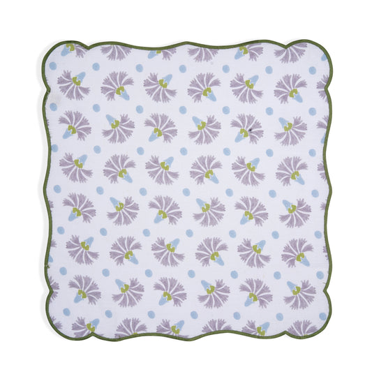 Raahat Buds Mauve Cotton Napkin| Set of 2