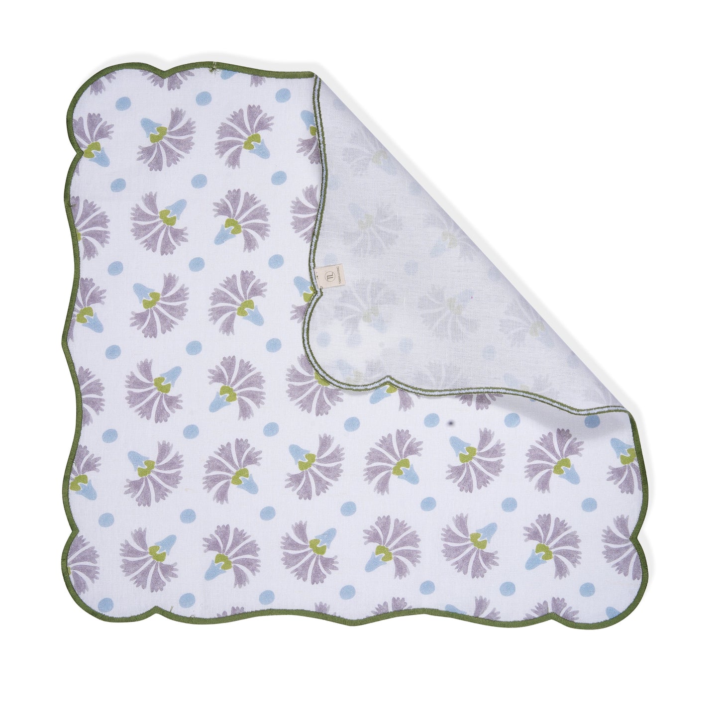 Set Of 2 - Raahat Buds Mauve Cotton Napkin