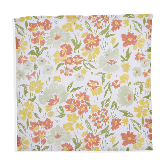 Floral Printed Cotton Napkin| Set of 2