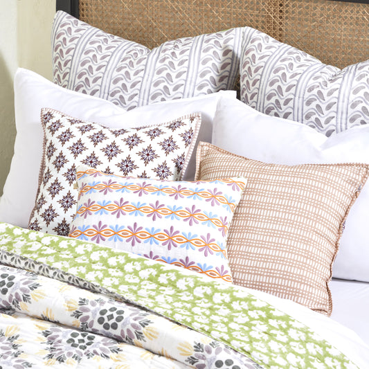 Mica Curves Mauve Cushion Cover