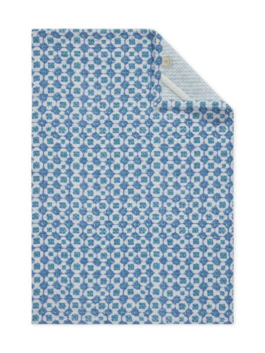 Checkmate Blue Hand Towel | Set Of 2