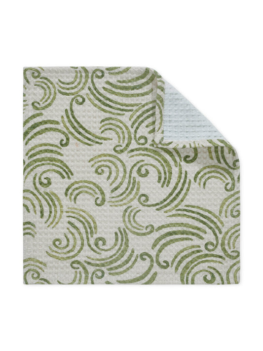 Ayna Green Face Towel | Set Of 2