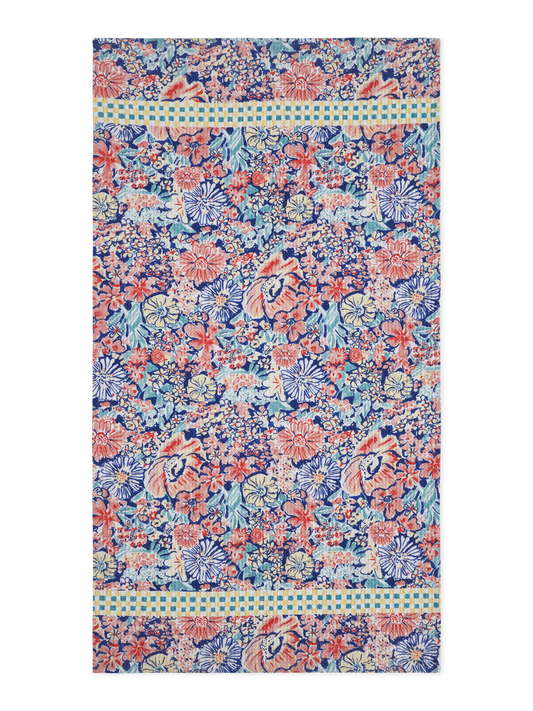 Nature Nectar Cotton Waffle Blue Bath Towel