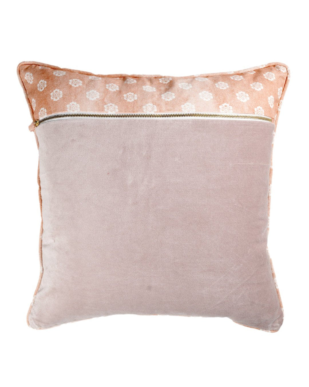 Rahat Mauve Velvet Embroidered Cushion -18"x18"