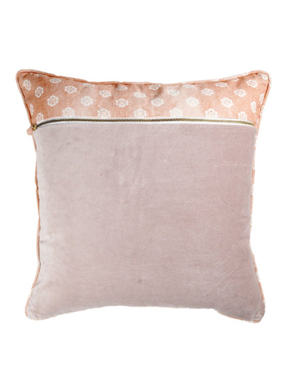 Rahat Mauve Velvet Embroidered Cushion