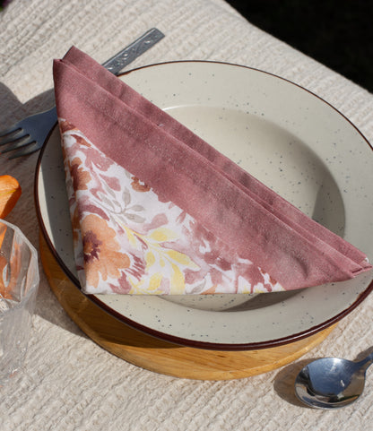 Set Of 2 - Blooming Dream Cotton Napkin