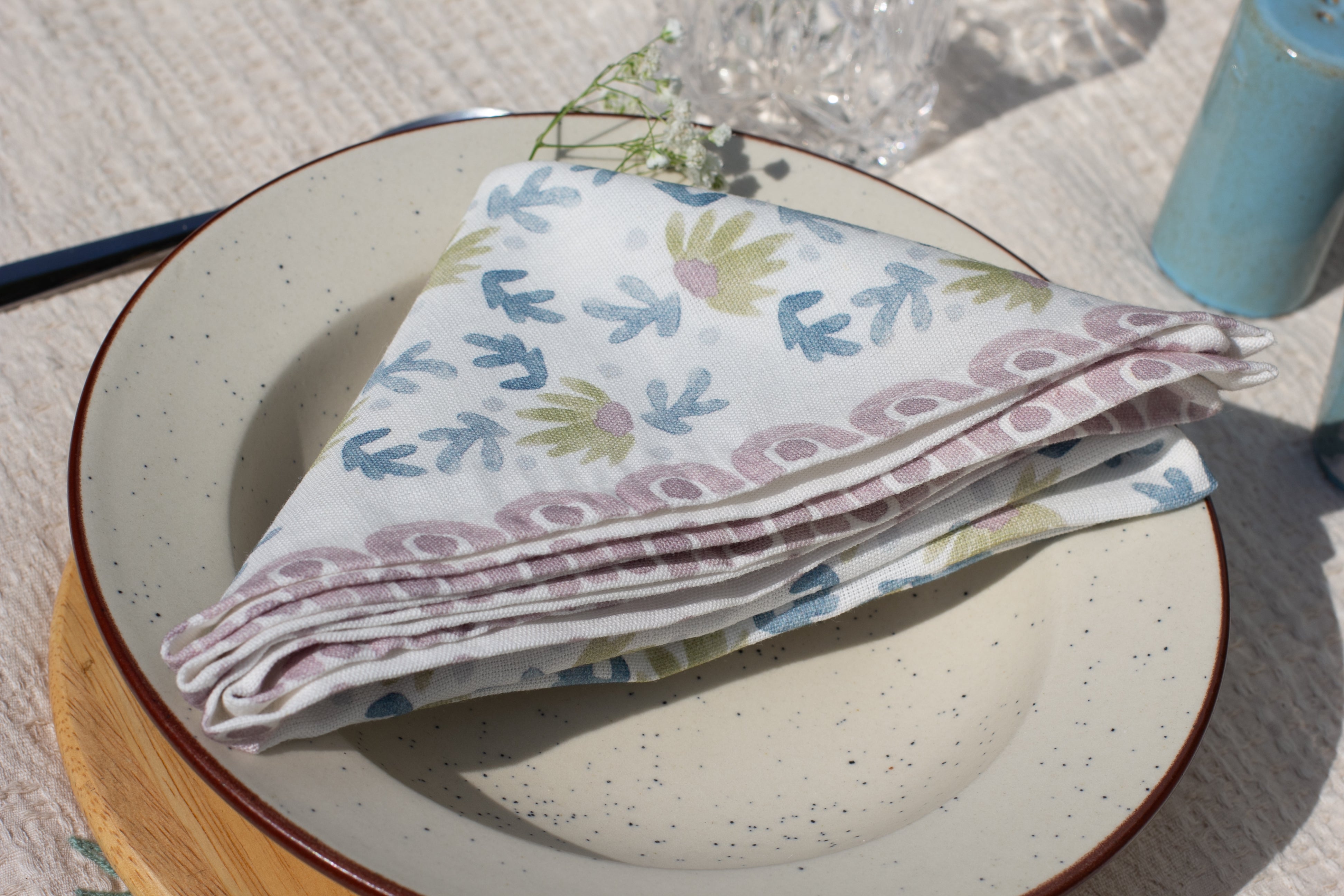 Khwaab Splash Cotton Napkin| Set of 2