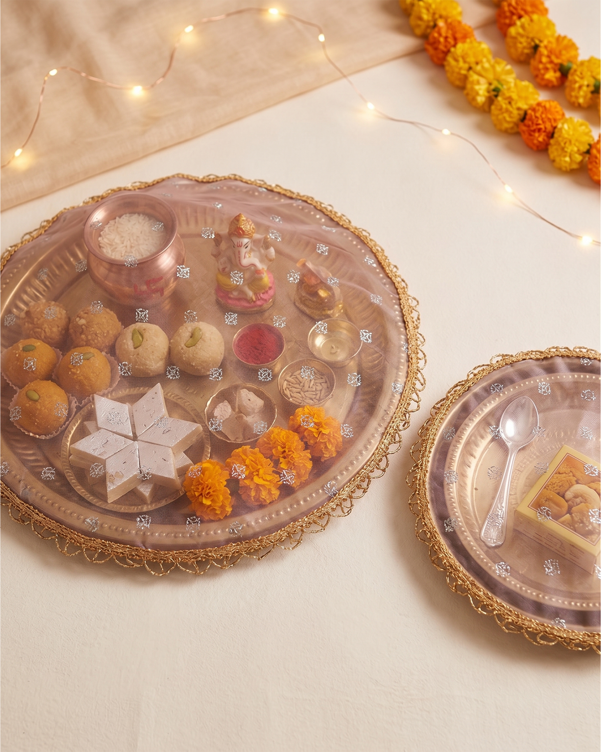 Festive Thali Cover- Set of 2 ( Diameter- 20" &16")