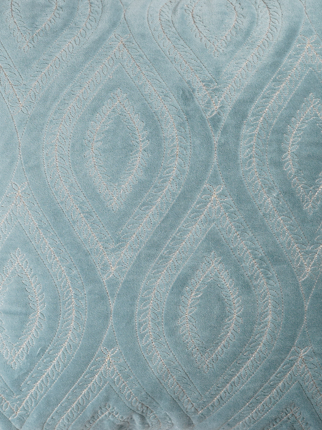 Ogee Teal Cushion Cover