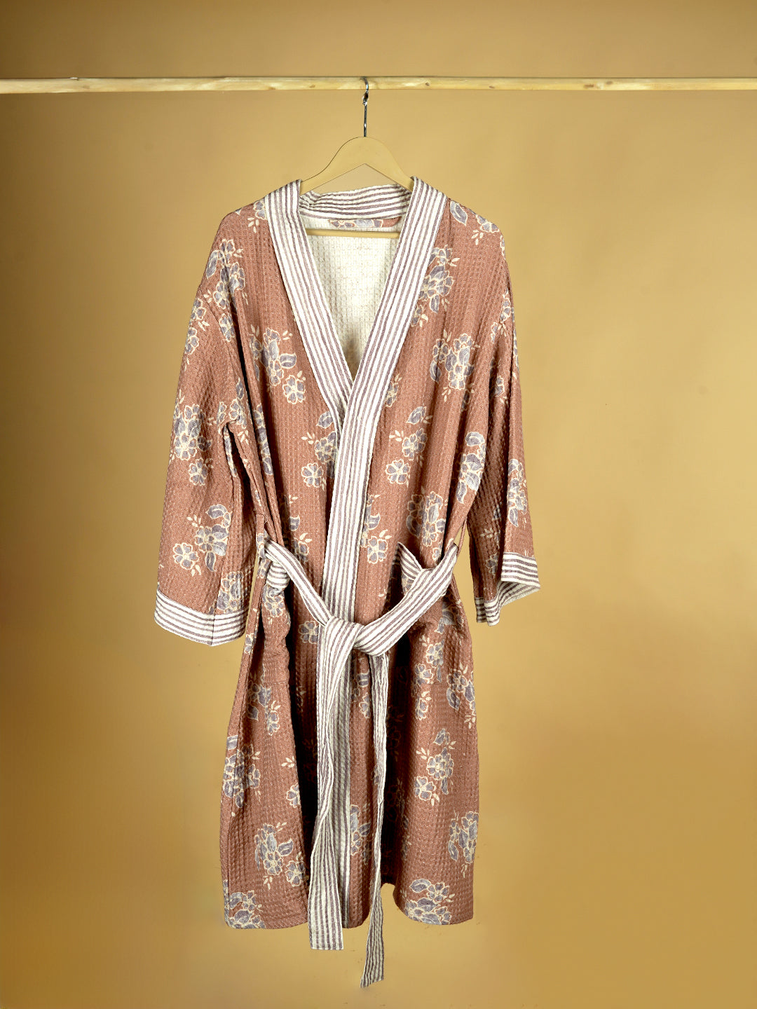 Mimo Pink Cotton Waffle  Bathrobe