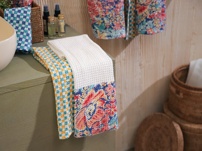 Nature Nectar Blue Hand Towel | Set Of 2