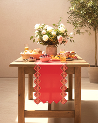 Mimo Festive Embroidered Table Runner- 13"x72"