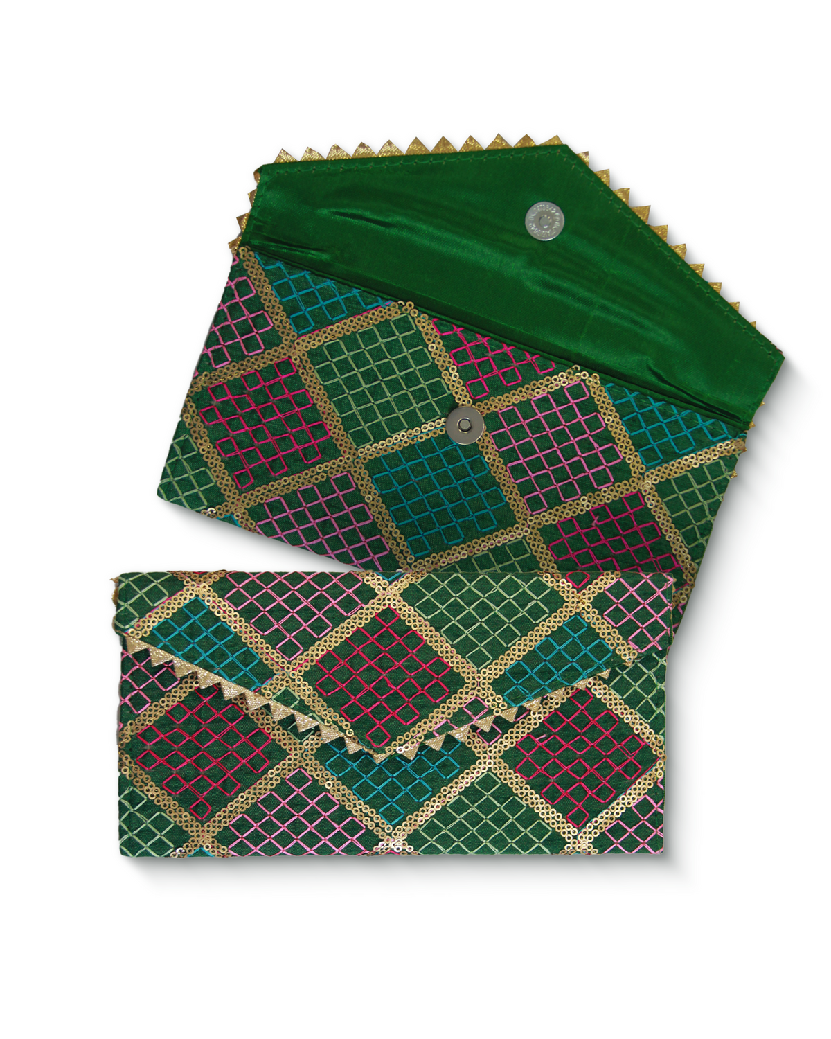 Green  Shagun Money Envelop - Set of 2