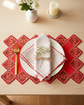 Mimo Pink Embroidered Edge Napkin - 14