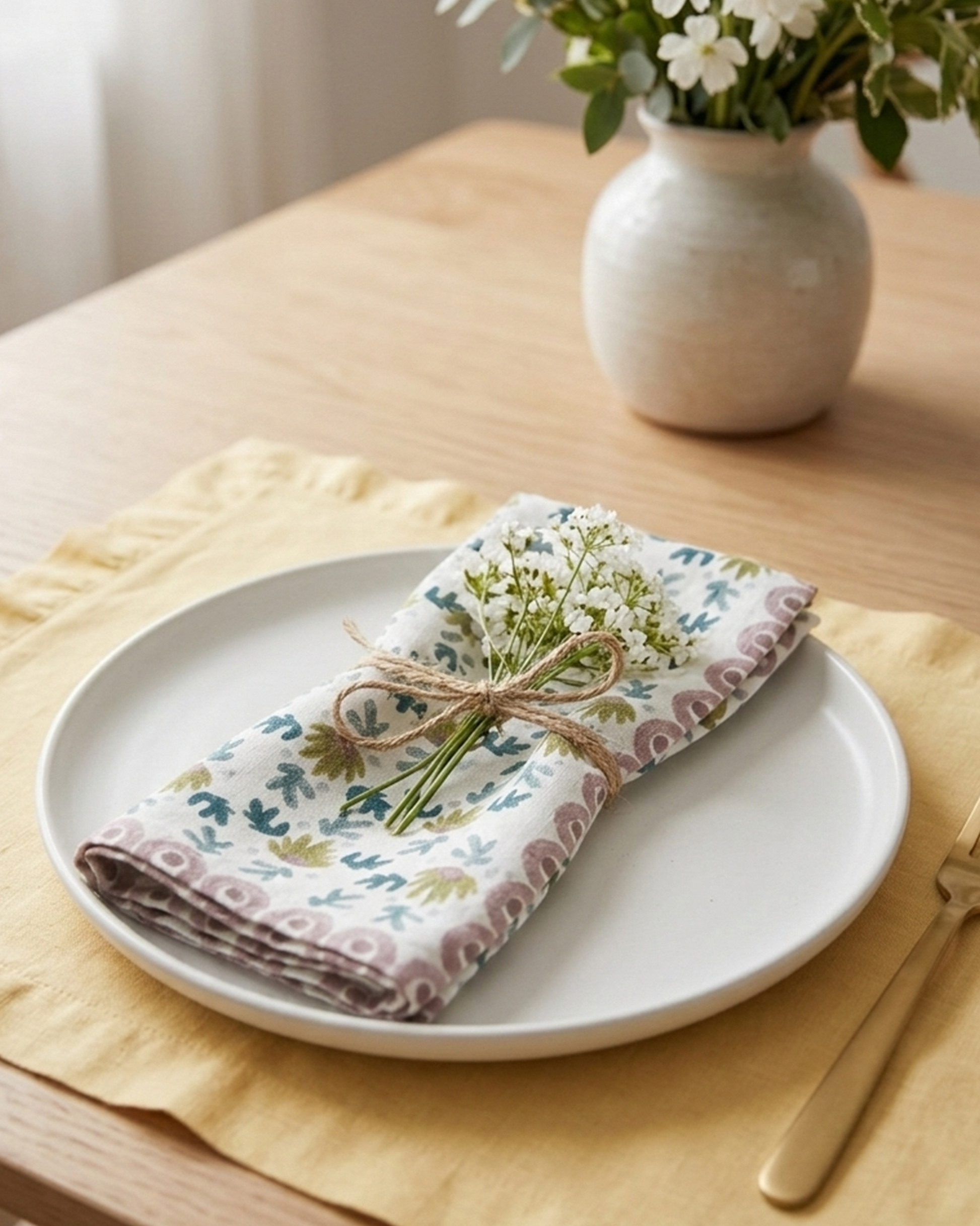 Khwaab Splash Cotton Napkin - alternate view
