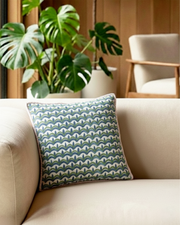 Ayna Mono Mood Blue Cushion Cover