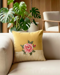 Roseate Sura Yellow Cushion Cover