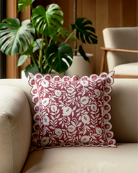 Ayna Secret Garden Red Cushion Cover