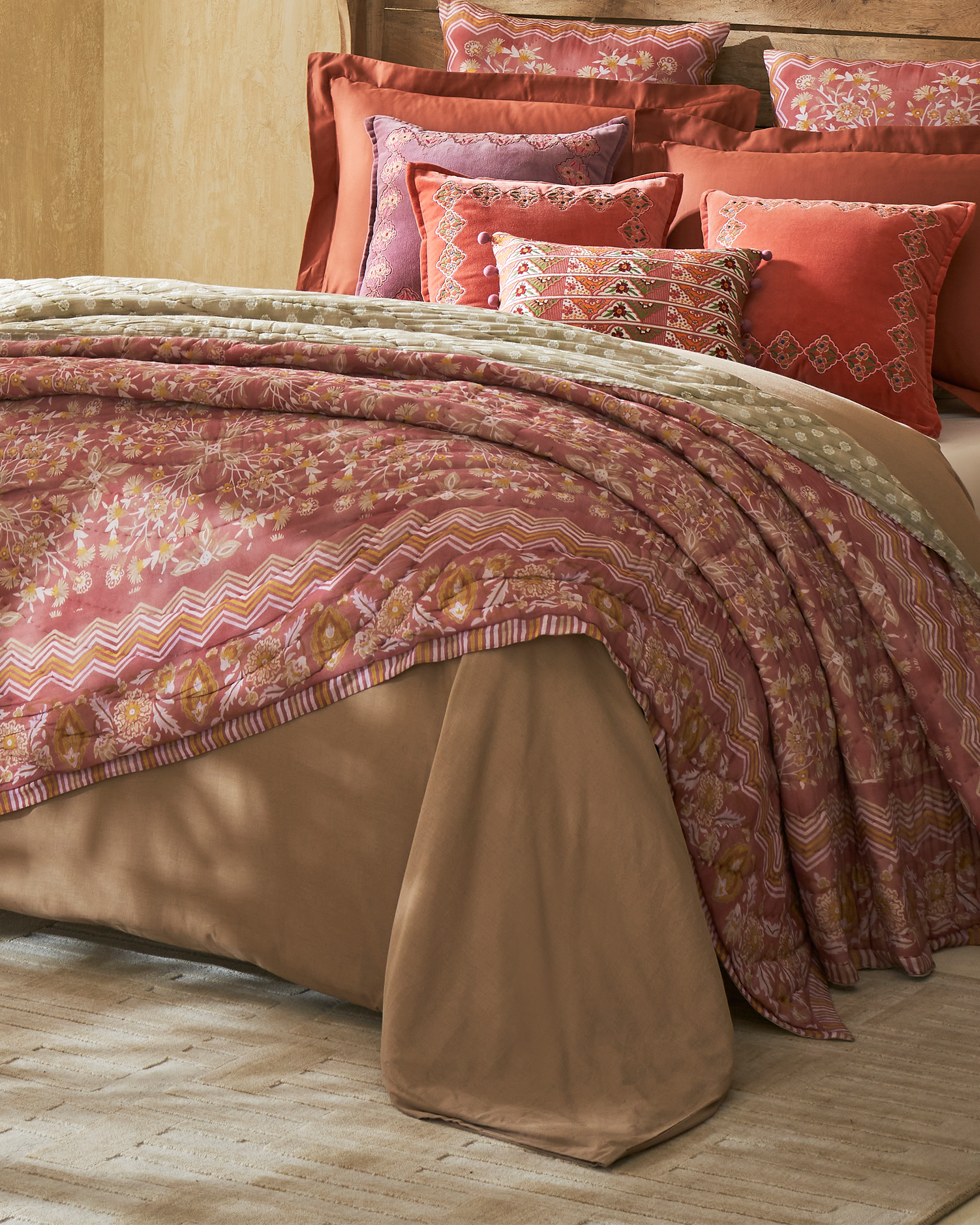 Rahat Red Cotton Quilt