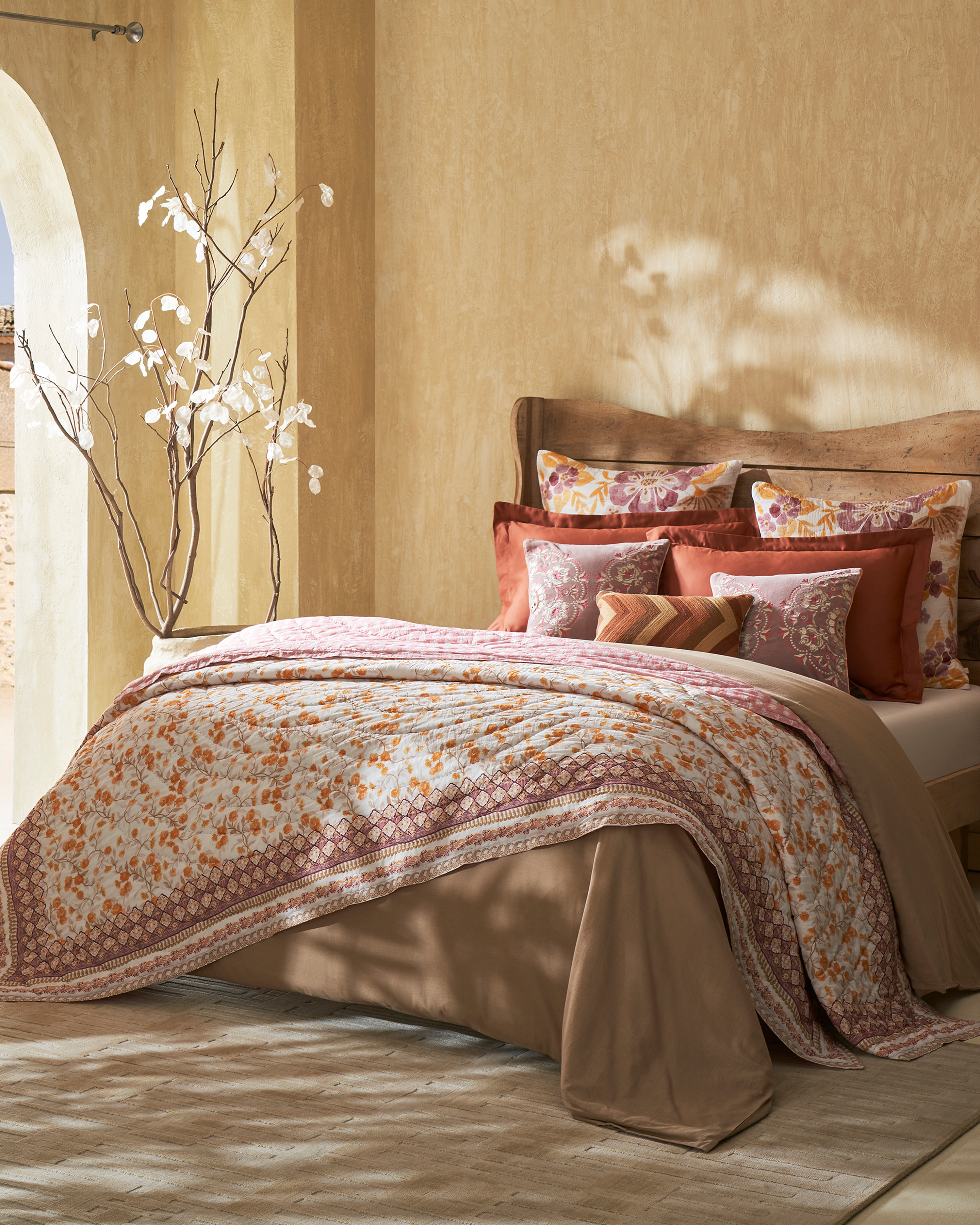 Mimo Yellow Cotton Quilt