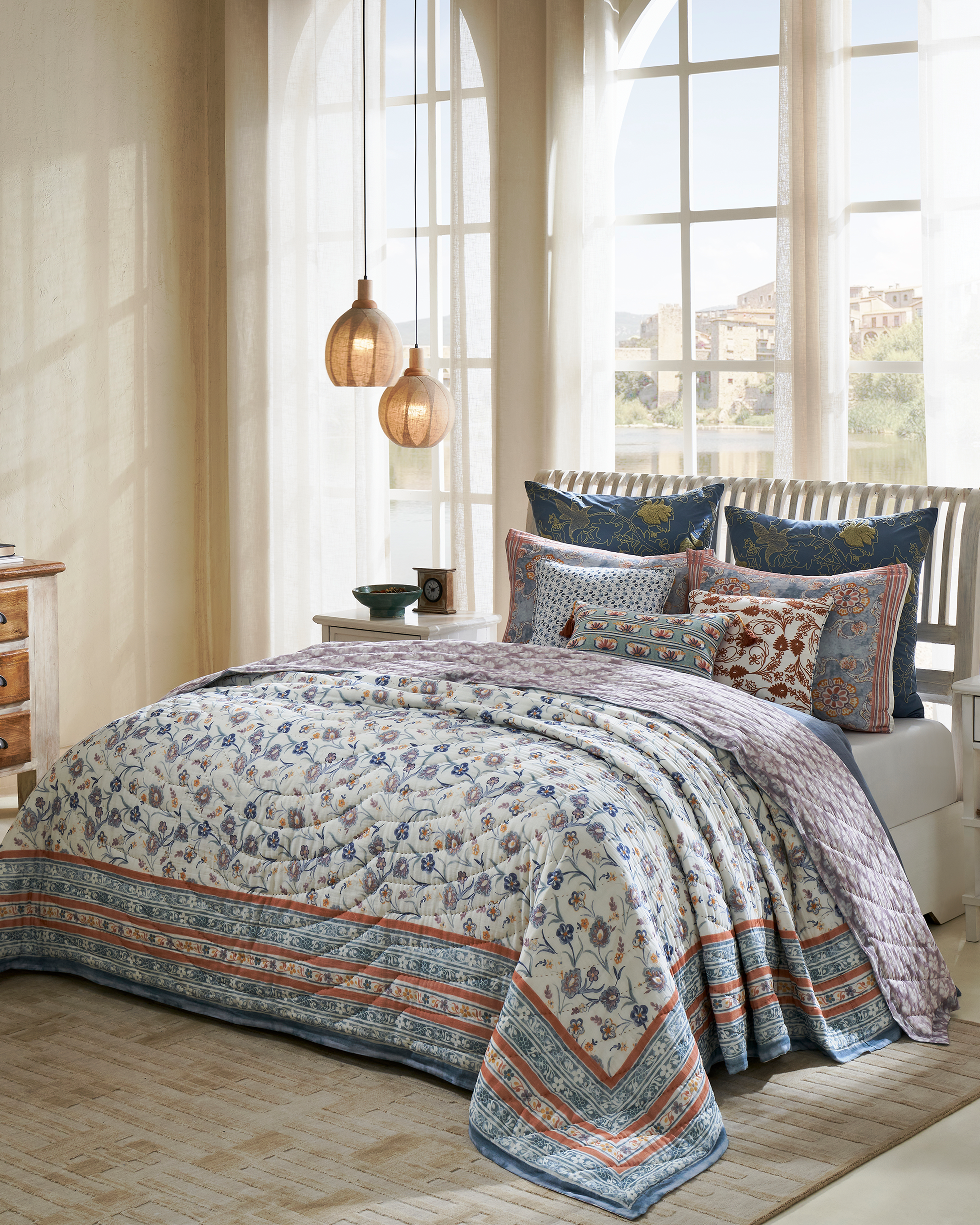 Khwaab Blue Cotton Quilt