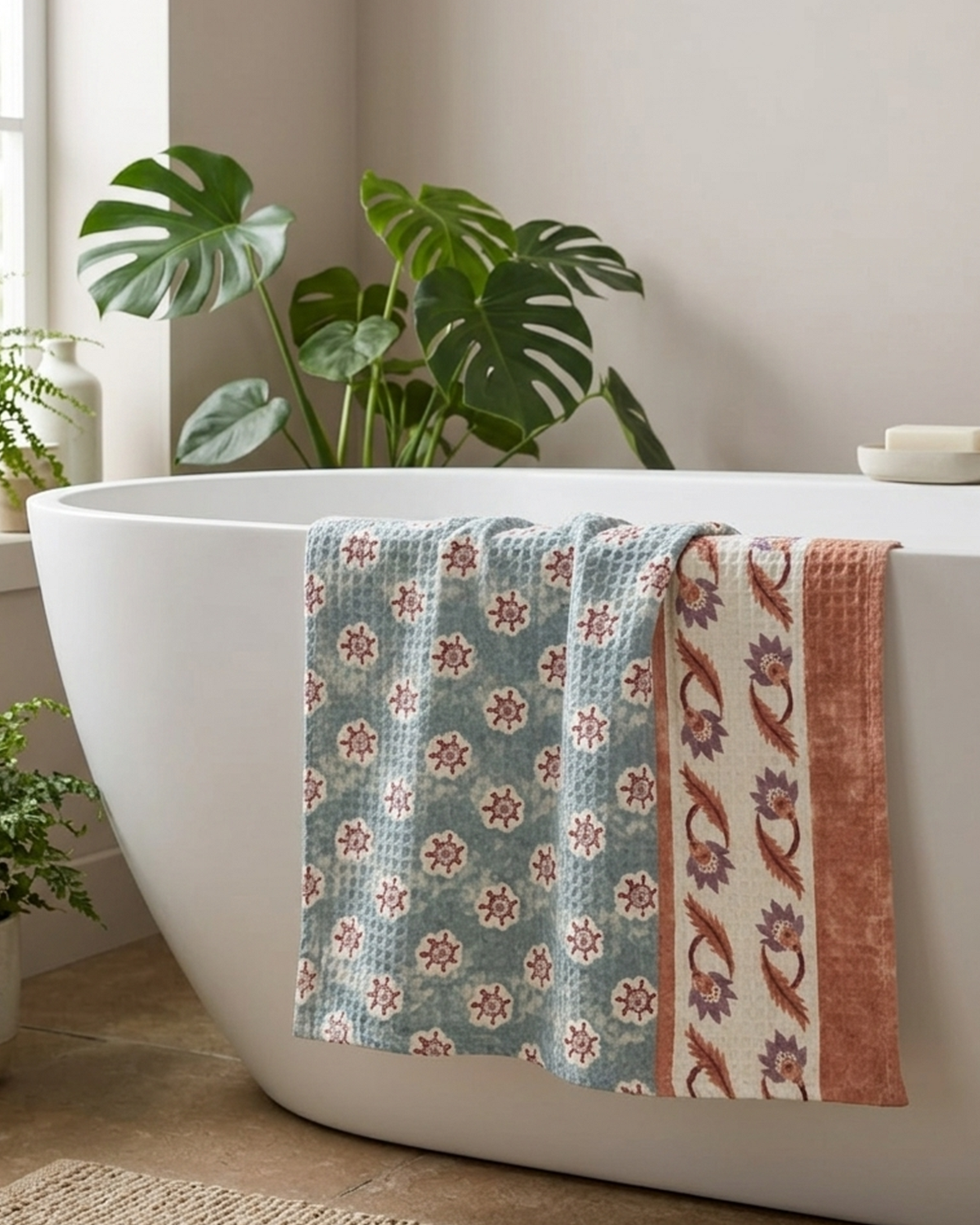 Rahat Buta Cotton Hand Towel - alternate view