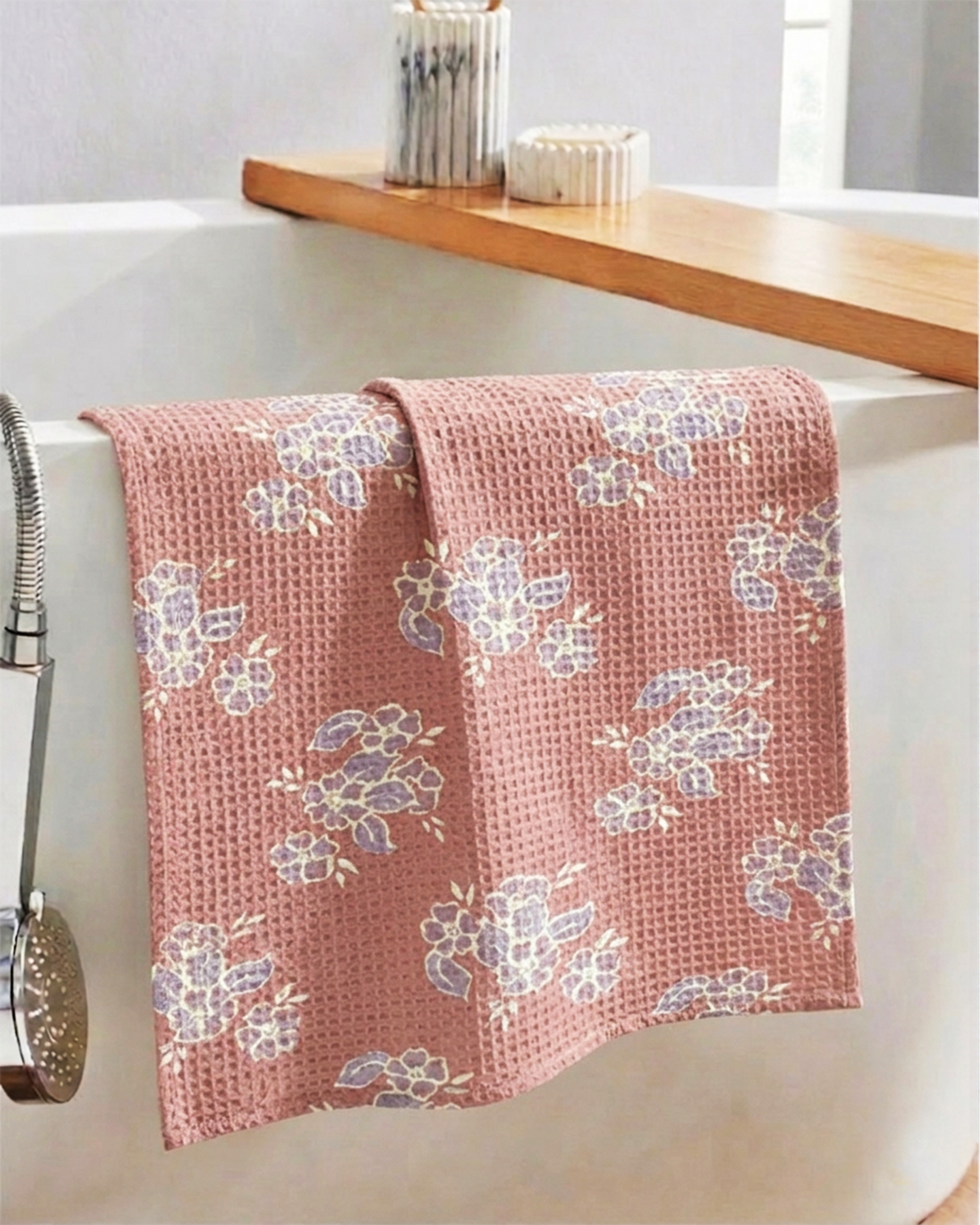 Mimo Pink Cotton Hand Towel - alternate view