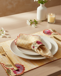 Rahat Yellow Circular Printed Napkin - 14