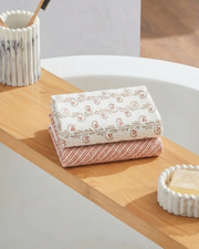 Mica Pink Cotton Face Towel | Taran Living