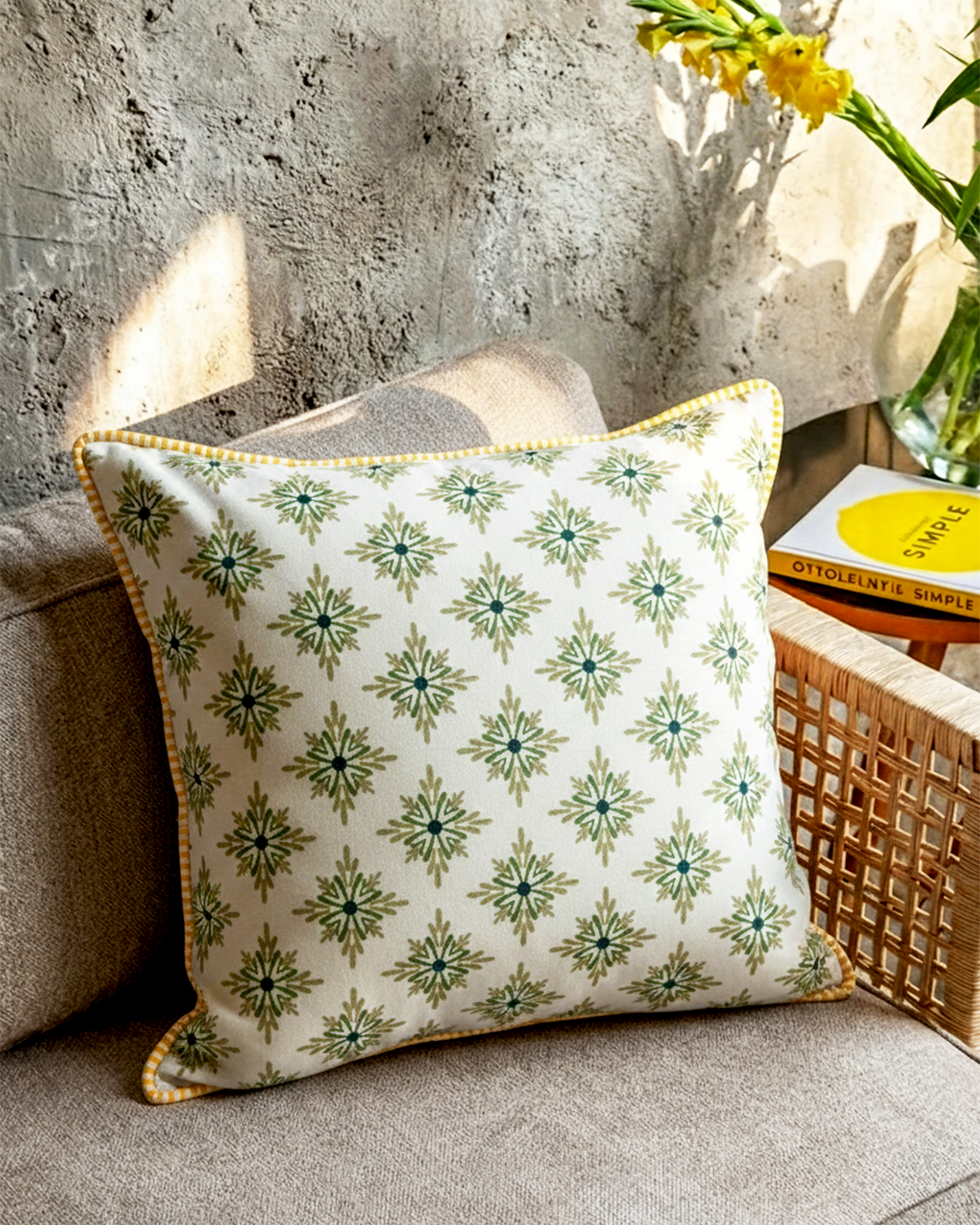 Mica Prism Green Cushion Cover 18"x 18"