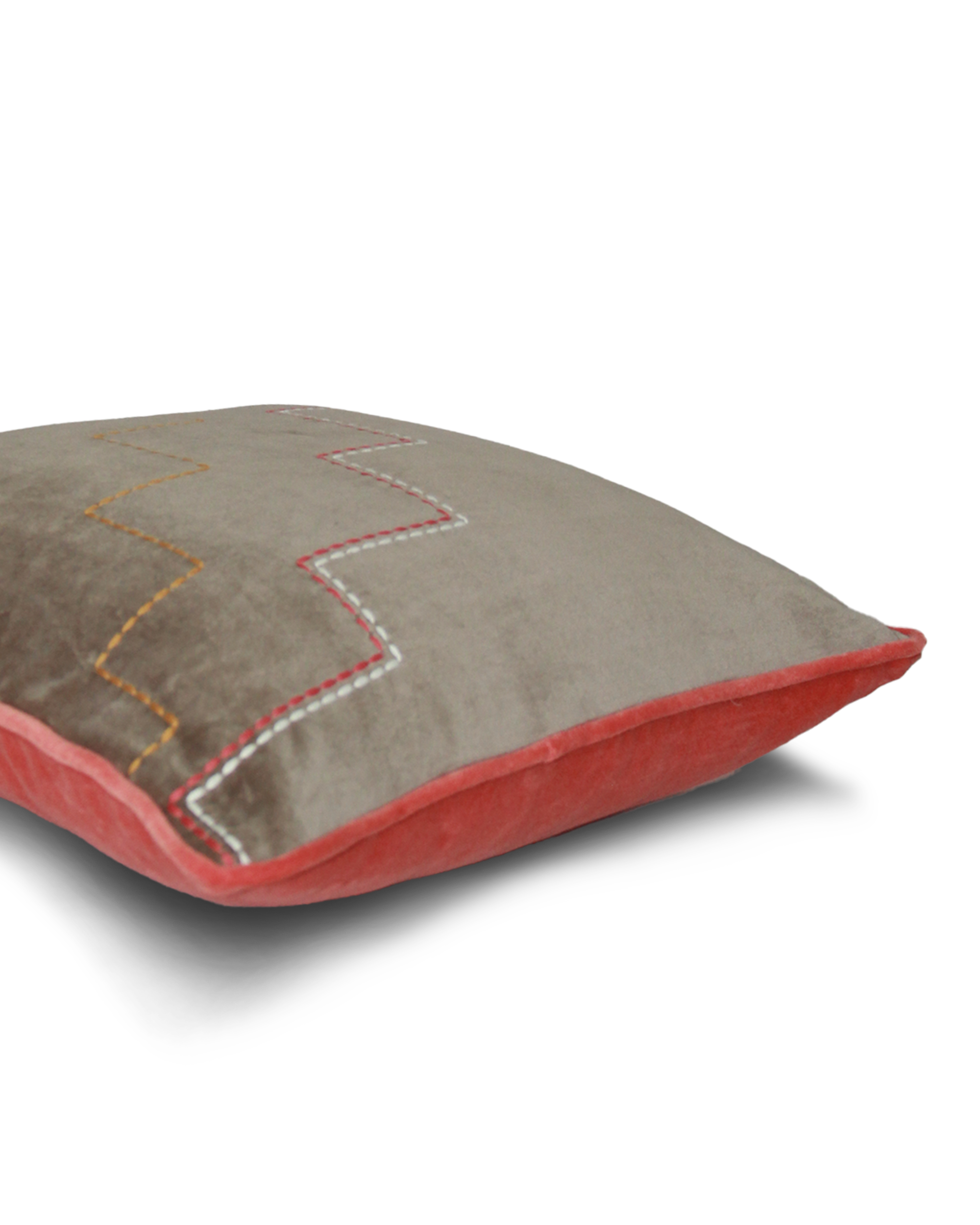 Step Well Green Cotton Velvet Cushion Cover