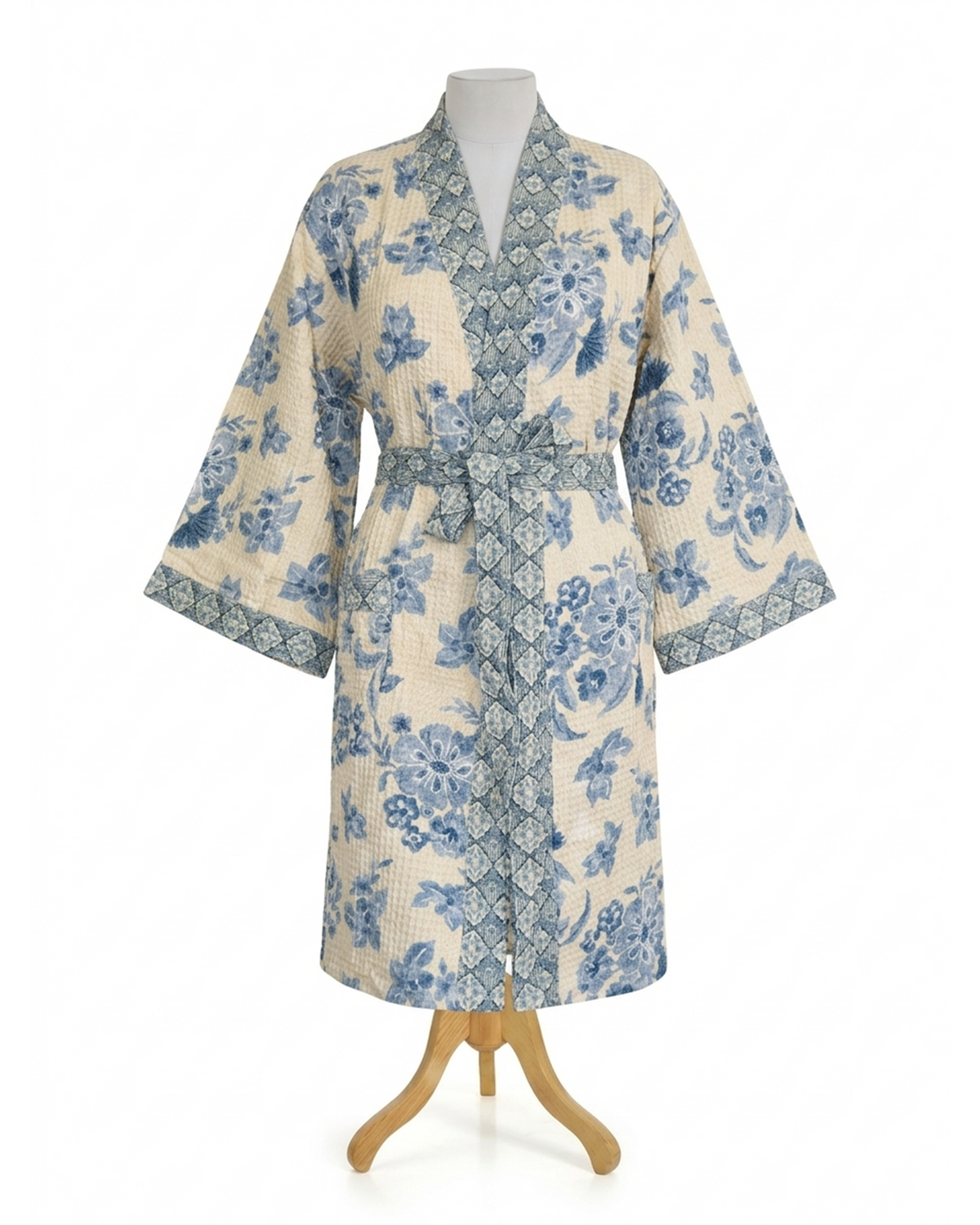 Mimo Flower Cotton Waffle Bathrobe