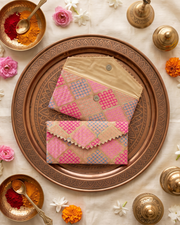 Peach  Shagun Money Envelop - Set of 2
