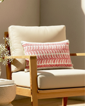 Ayna Linear Leaf Red Cushion Cover