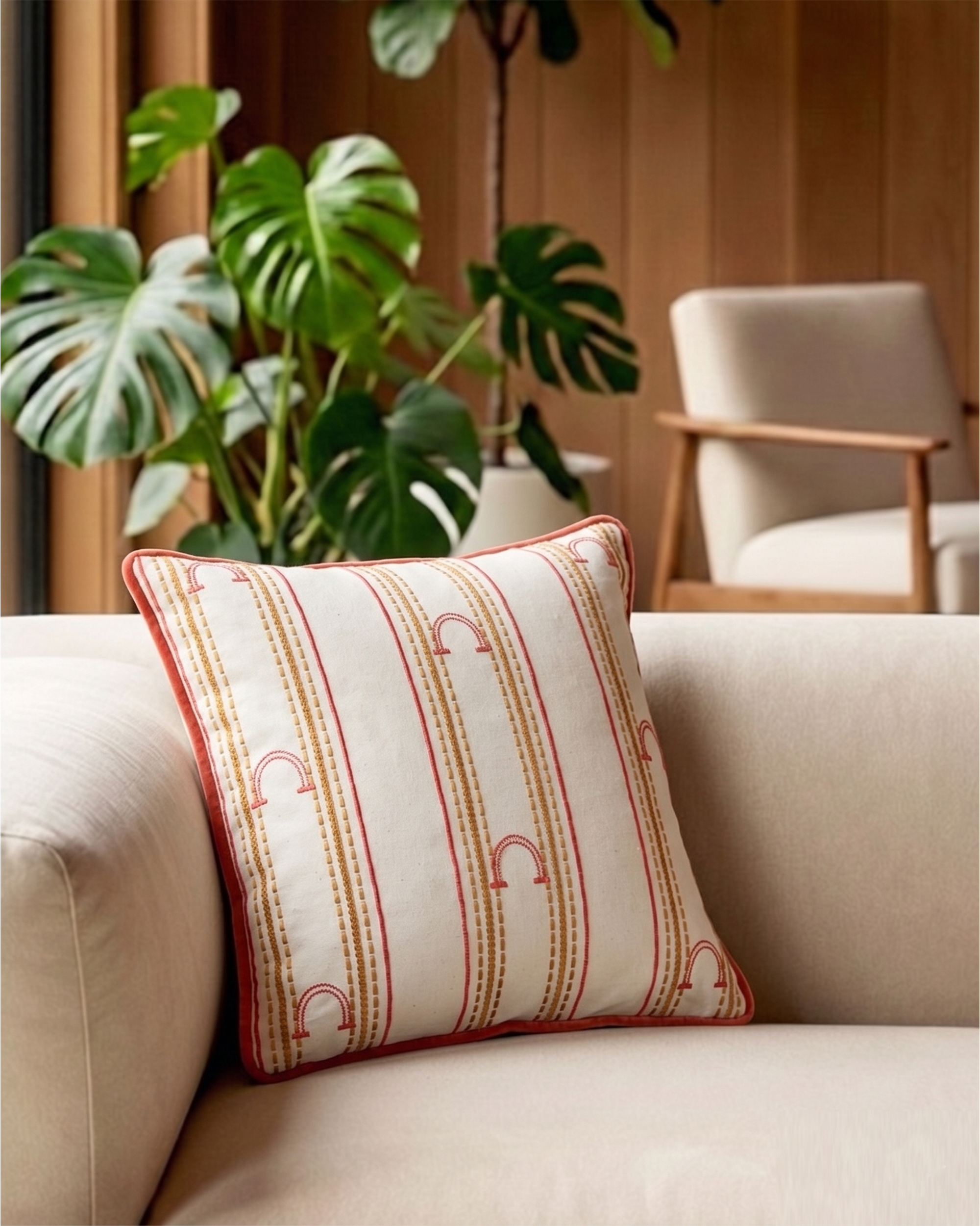 Jaipur Trail Cushion Cover - 16''X16''