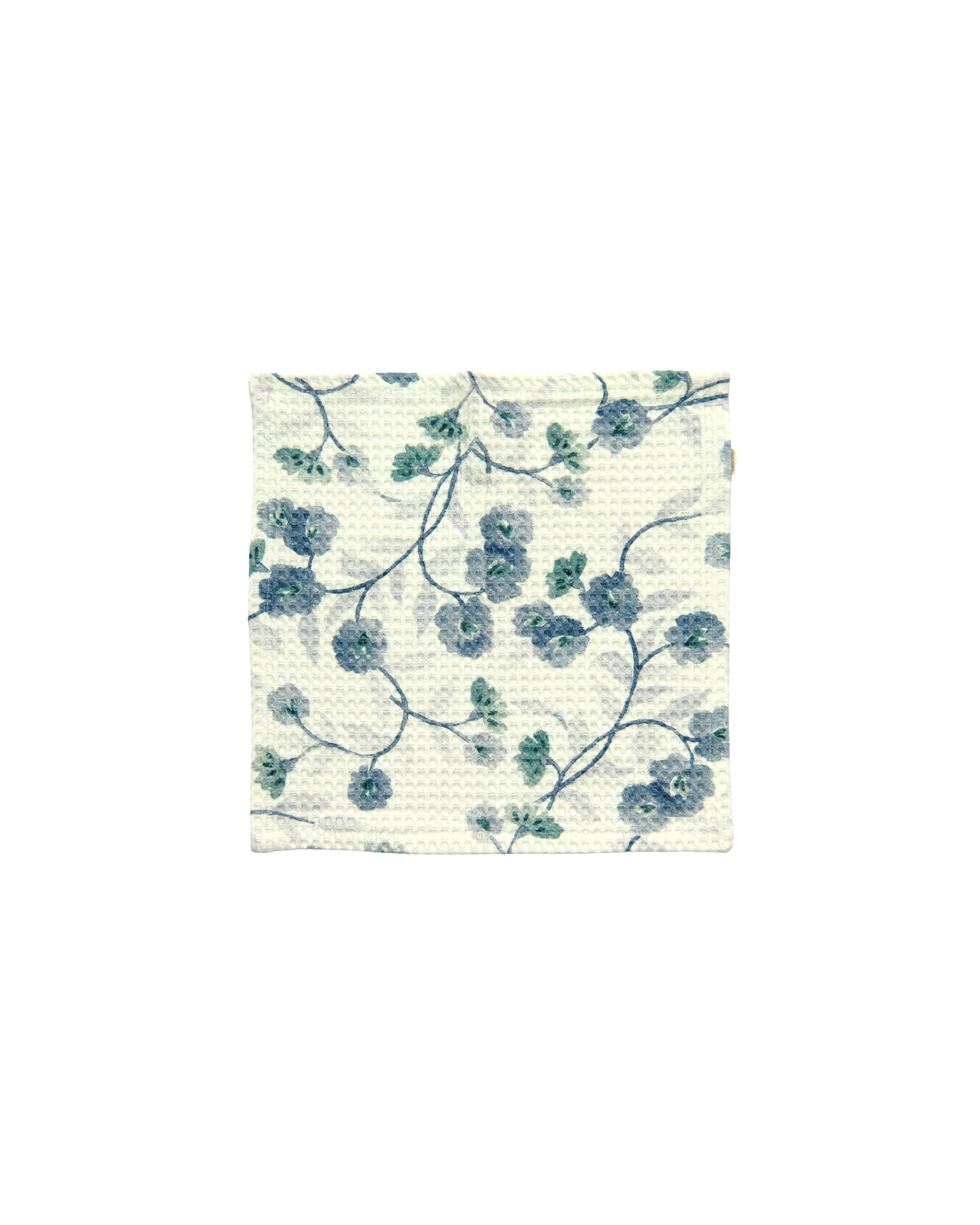 Mimo Flower Blue Cotton Face Towel - lifestyle