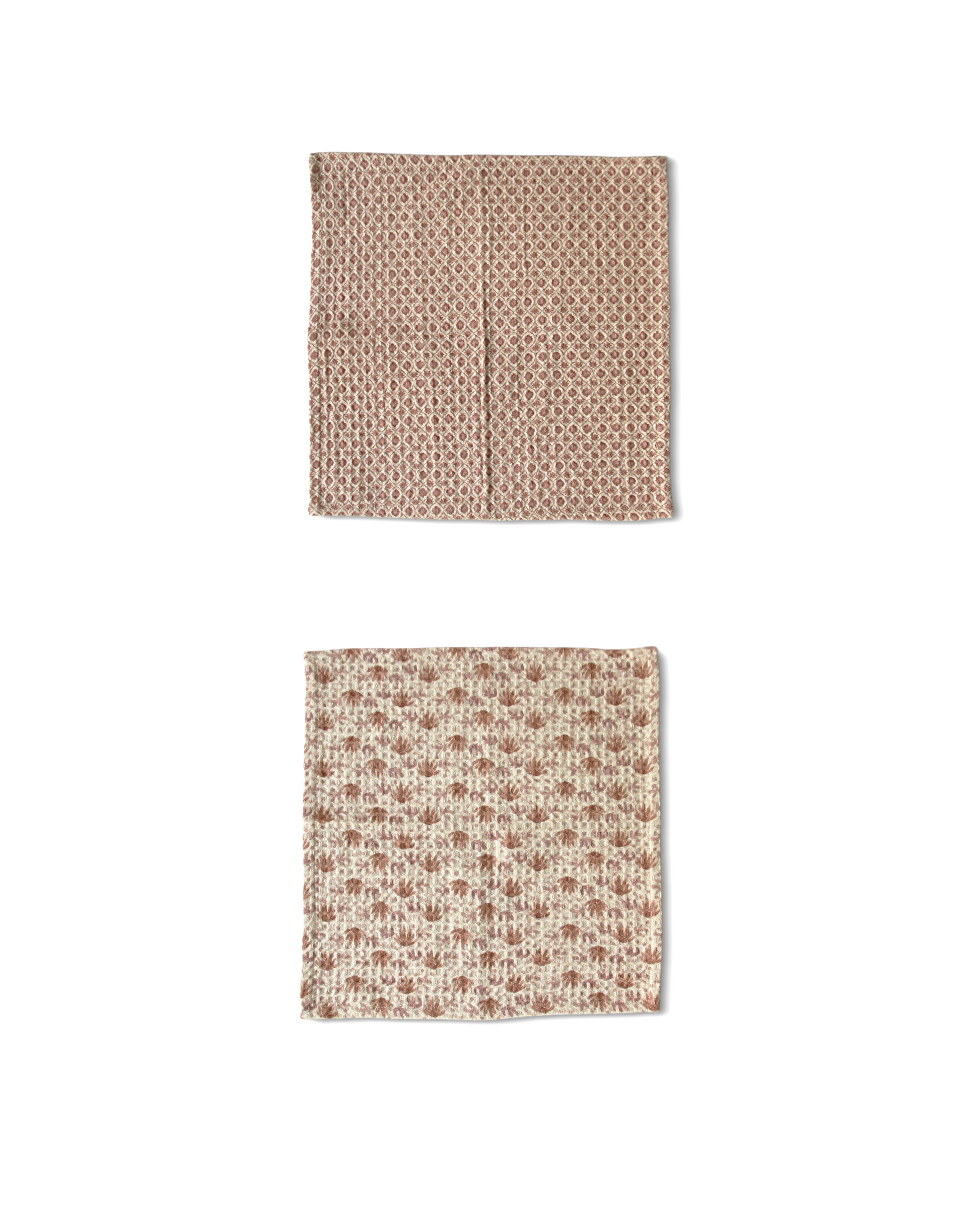 Khwaab Pink Cotton Face Towel - detail shot