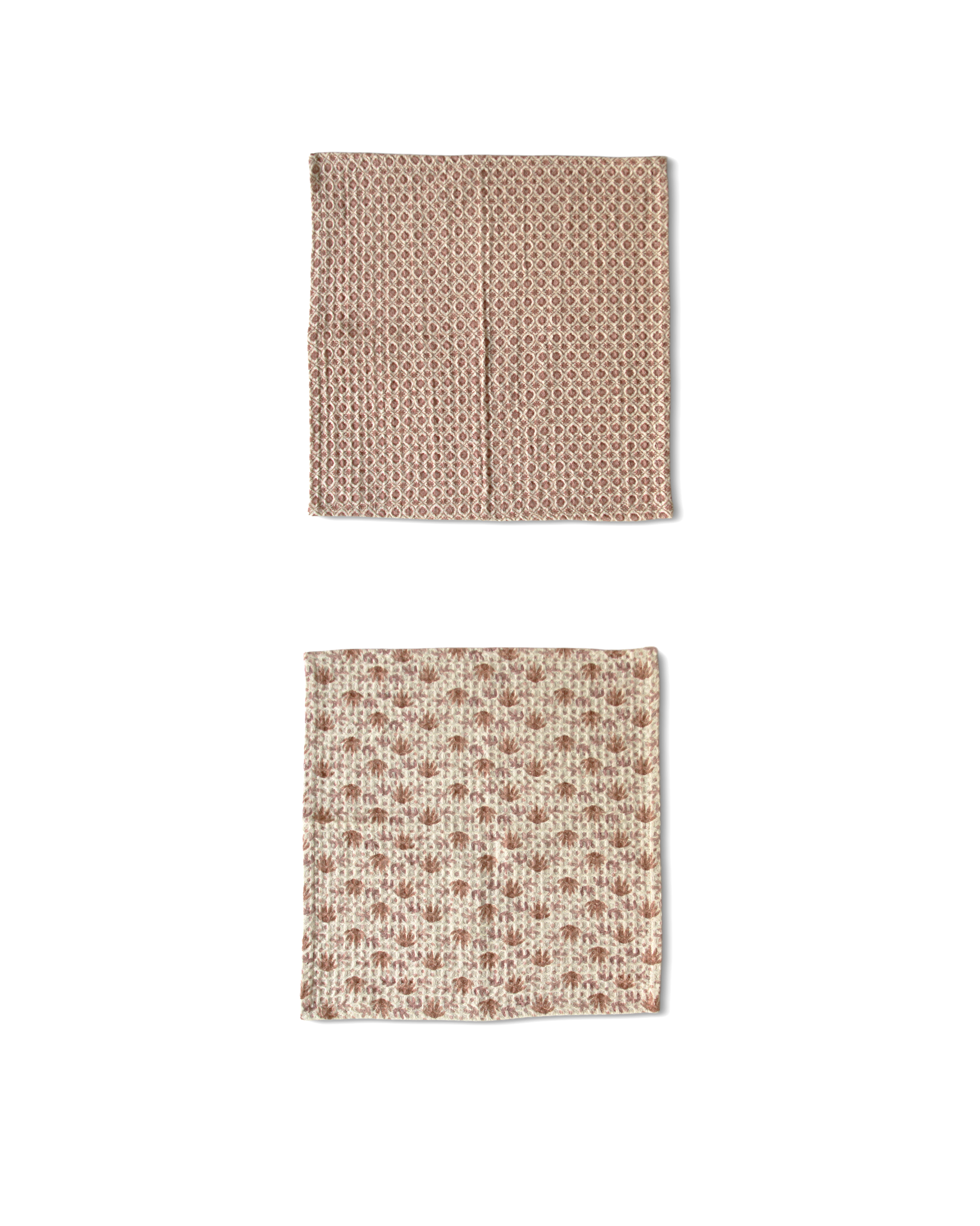 Khwaab Pink Cotton Face Towel - detail shot