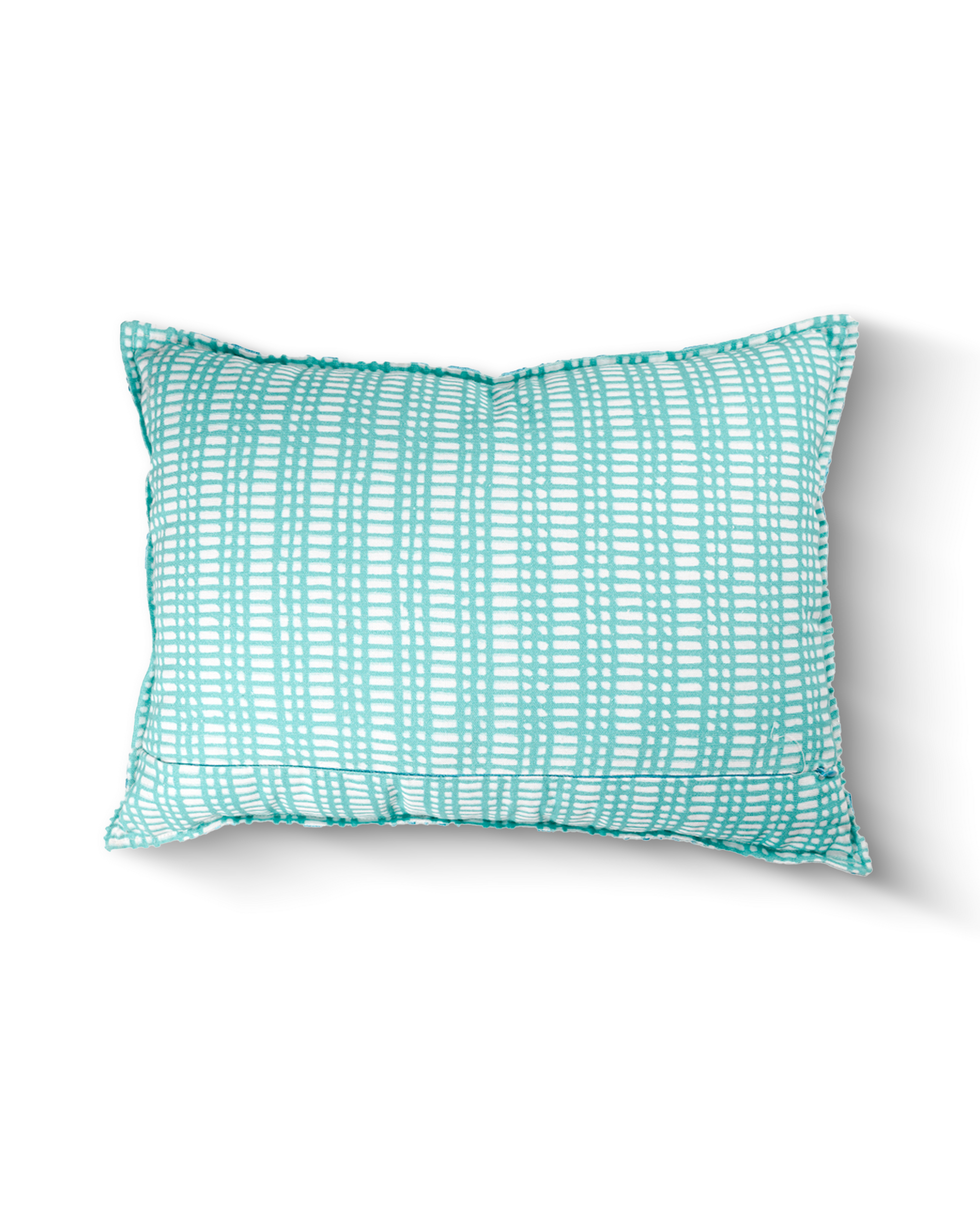 Native Light Blue Cushion Cover - detail shot