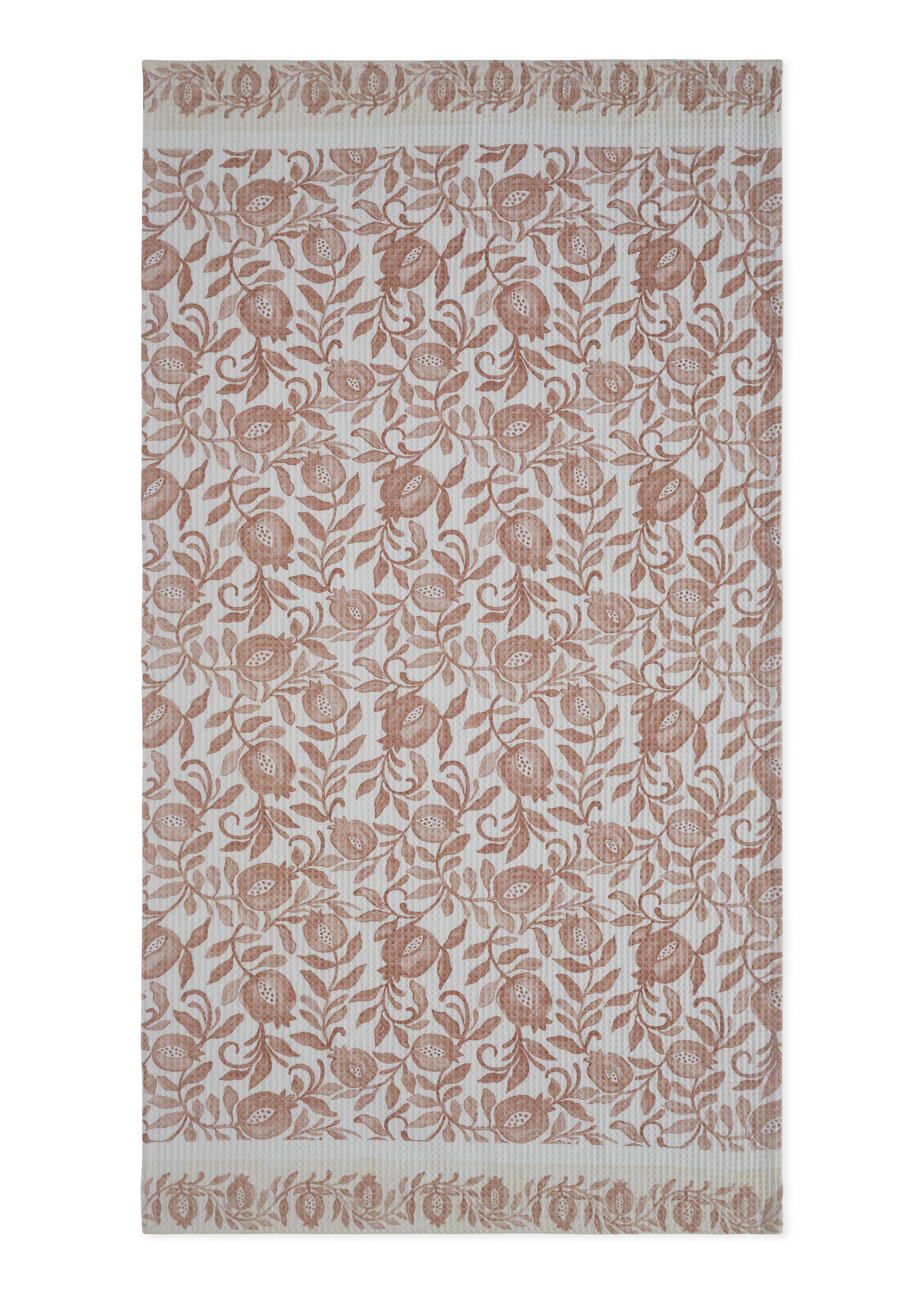 Ayna Pink Cotton Waffle Bath Towel