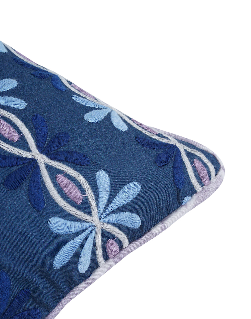 Mica curves blue cushion cover