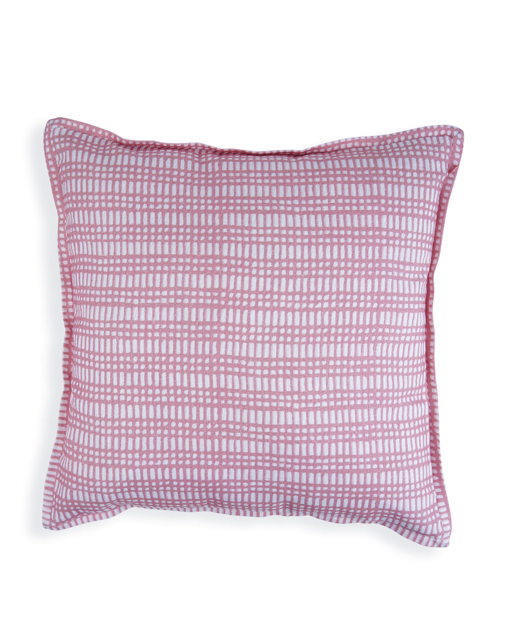 Mica prism terracotta embroidered cushion cover