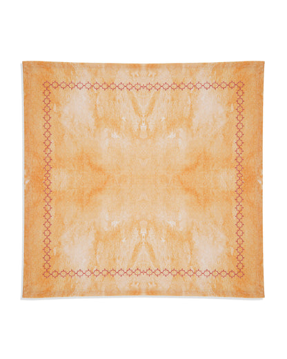 Miyana Yellow Embroidered Napkin - 16"X16"
