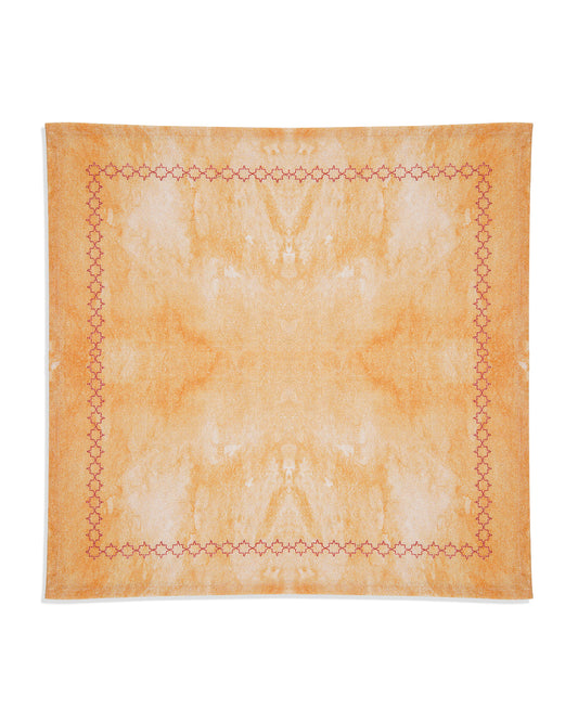 Miyana Yellow Embroidered Napkin - 16"X16"